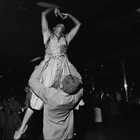 Swing dancing at the Savoy Ballroom in Harlem New York City 1947 Old Photo 1