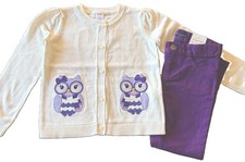 NEW Fall Gymboree Girls Size 6 Owl Knit Swearer  Purple Pants Children  s Place