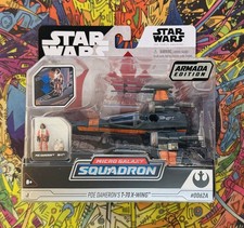 Star Wars Micro Galaxy Squadron Poe Dameron's T-70 X-Wing NIB  Jazwares 1st