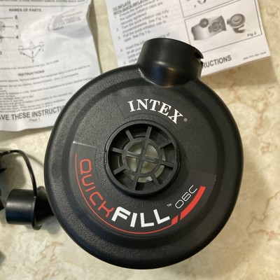 Intex Quick Fill Battery Operated Air Pump Inflates And Deflates Great Shape