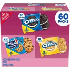 Nabisco Sweet Treats Cookie Variety Pack, OREO  CHIPS AHOY  60 pk. Great Price