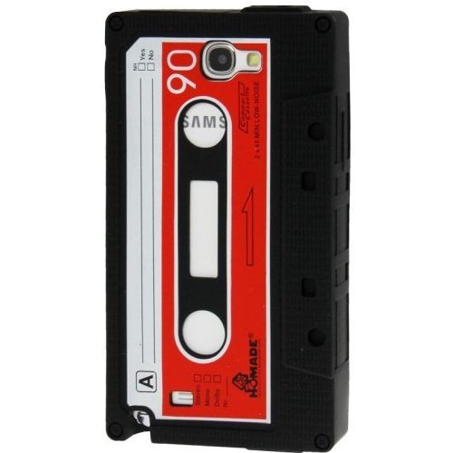 Silikon Case Samsung Galaxy Note 2 GT-N7100 Lte GT-N7105 Musik-Kassette-image