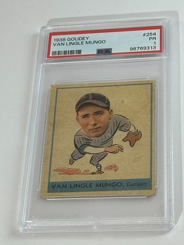 Van Lingle Mungo #254 1938 Goudey card