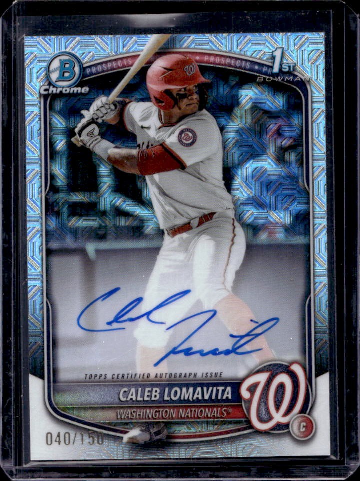 2025 Bowman Caleb Lomavita Chrome Auto HTA Choice Refractor 1st #40/150