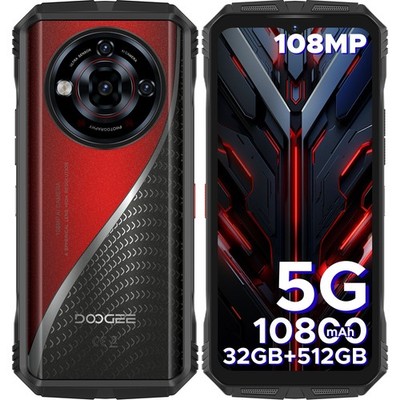 DOOGEE S118Pro Rugged Phone 5G 10800mAh 32GB+512GB 6.6'' Smartphone 108MP+20MP