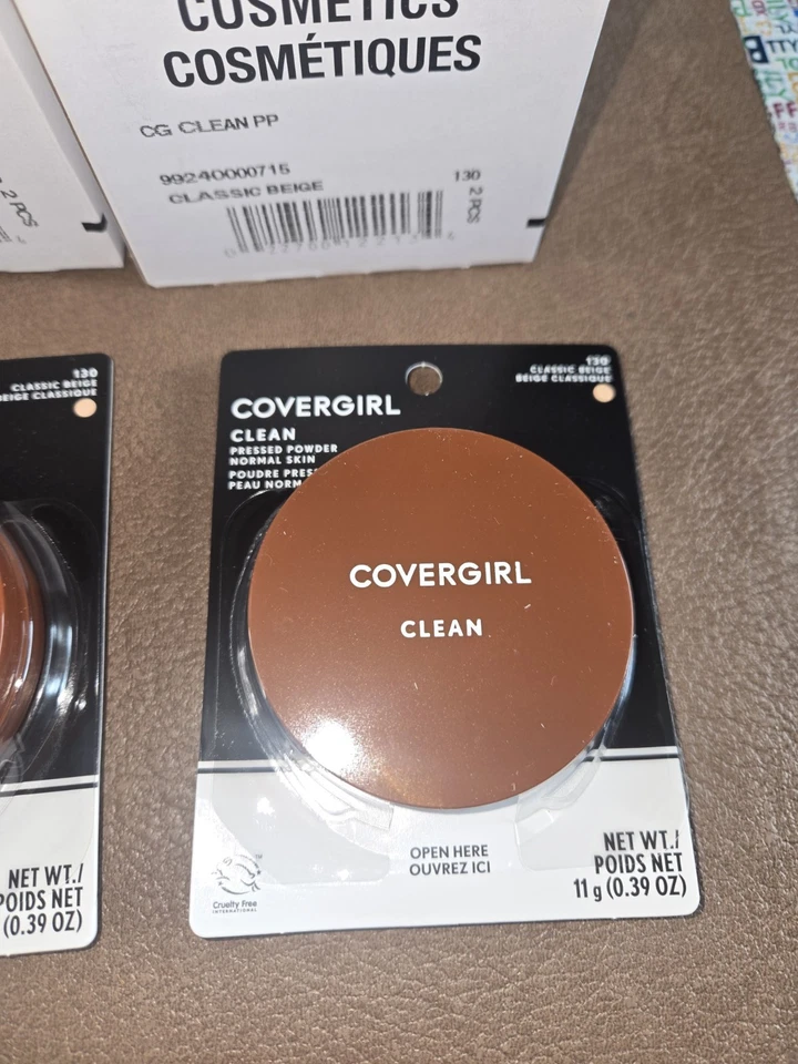 CoverGirl Clean Pressed Powder Normal Skin 130 Classic Beige Lot Of 10 - Image 3 of 4