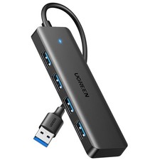 USB Hub 4 Port USB 3.0 Verteiler Mehrfachstecker für MacBook PC HDD