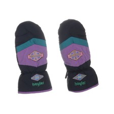 Hayler, Fäustlinge, Größe: ONE SIZE, Schwarz/Lila/Grün, Unisex (Kinder) #Fur