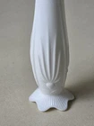 Vintage Fenton Milk Glass Swung Bud Vase. Cactus Pattern. 9 Inches