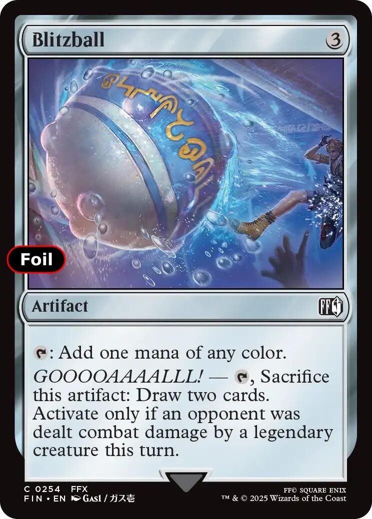 Foil Blitzball - 254 - NM - FINAL FANTASY