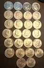 Lot of 26 Kennedy Half Dollars 1966 1967 1968 Mixed Dates