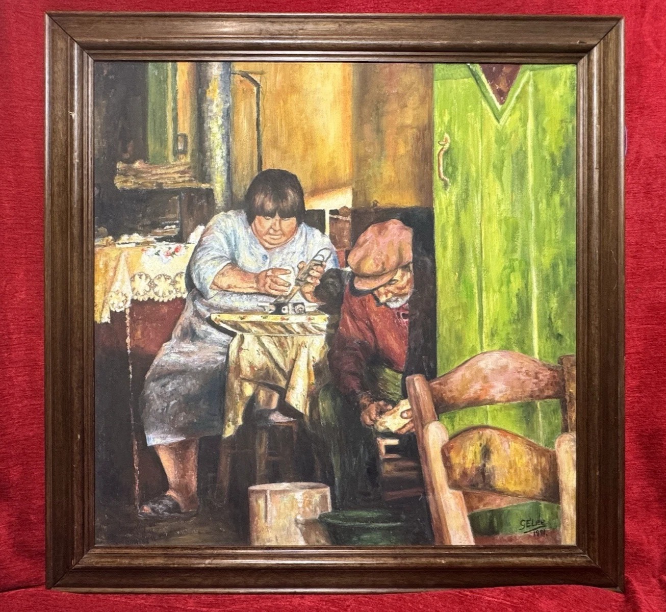 Futis Greek Taverna, Narcos Oil Painting Titled Potato Peelers Signed G E Lee
Opens in a new window