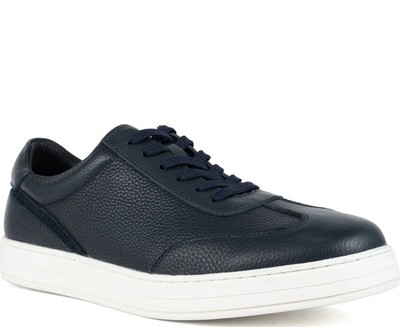 La Conte Herren Blaue Leder Sneaker Freizeit LAC3969-20291