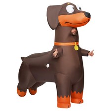 Adults Inflatable Costumes, Full Body Dachshund Blow Up Costumes, Inflatable ...