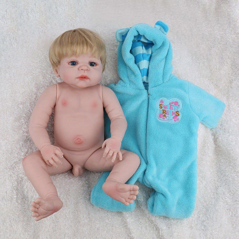 Full Body Soft Vinyl Silicone Realistic Newborn Boy Doll Bath