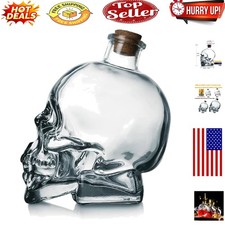 Spooky 4oz Lead-free Skull Decanter β Durable Glass & Stylish Decor
