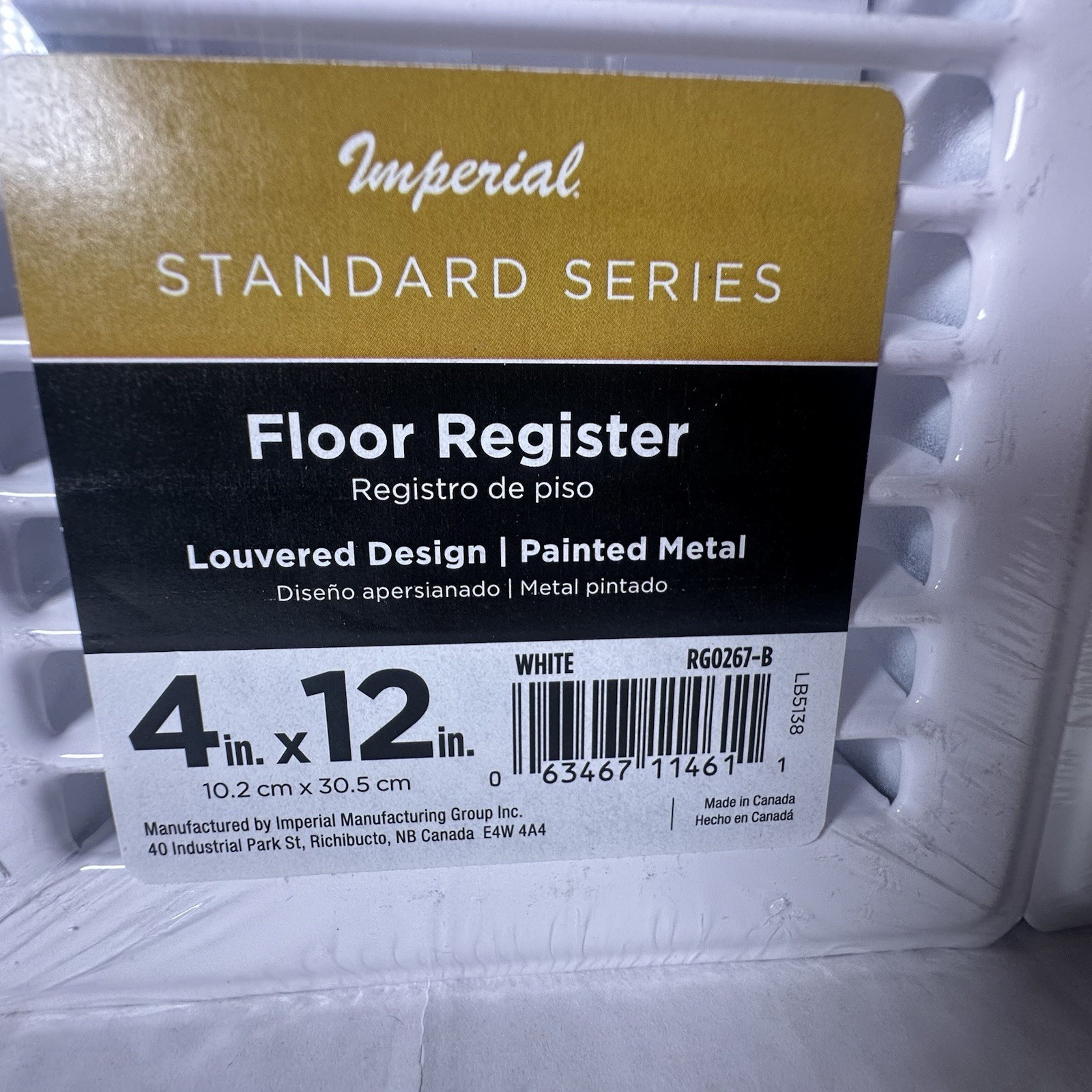 как выглядит LOT OF 4-Imperial Floor Register 4 x12 Sidewall Ceiling 2 Way 6 X10-2 OF EACH фото