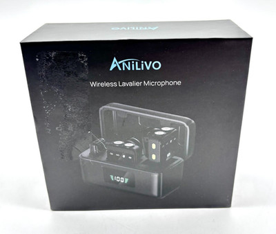 Anilivo Plug And Play Wireless Lavalier Microphone - Black (30 Meter Connection)