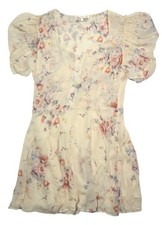 LoveShackFancy Cora Floral Silk Minidress In Monticello