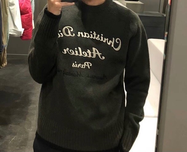 dior homme  ATELIER ニット New Christian DIOR HOMME Men's Atelier Wool Sweater Knit Pullover