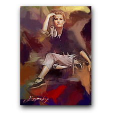 Grace Kelly #16 Art Card Limited 35/50 Edward Vela Signed (Movies Actress)