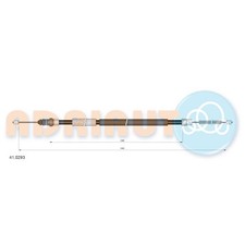 Handbremsseil hinten links für Renault 19 1 B/C53 D53 L53 2 S53 | 884888