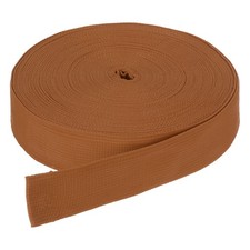 25 Yard x 1 1/2 Inch Width Nylon Webbing Strap Poly Flat Webbing Strapping Brown