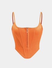 Bustier Corset Tank Top Orange