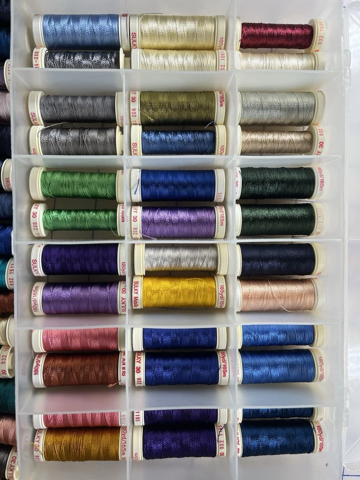 SULKY EMBROIDERY THREAD 76 SPOOLS in a Storage Box (Box A) - Image 3 of 3