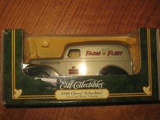 ORIGINAL 1997 ERTL DIECAST TRUCK BANK 1946 CHEVY SUBURBAN PANEL VAN FARM  FLEET