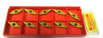 10 SANDVIK Wendeplatten zum Drehen VBMT 110304 -PF 4025 P25 K20 Neu H59628