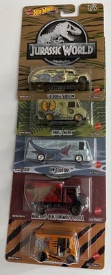 Hot Wheels Premium 2022 Jurassic World Complete Set of 5 DIECAST VEHICLES NEW