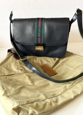 ALITALIA AIRLINES  Flight Attendant Crew Handbag Purse 1970 s Gianfranco Ferre