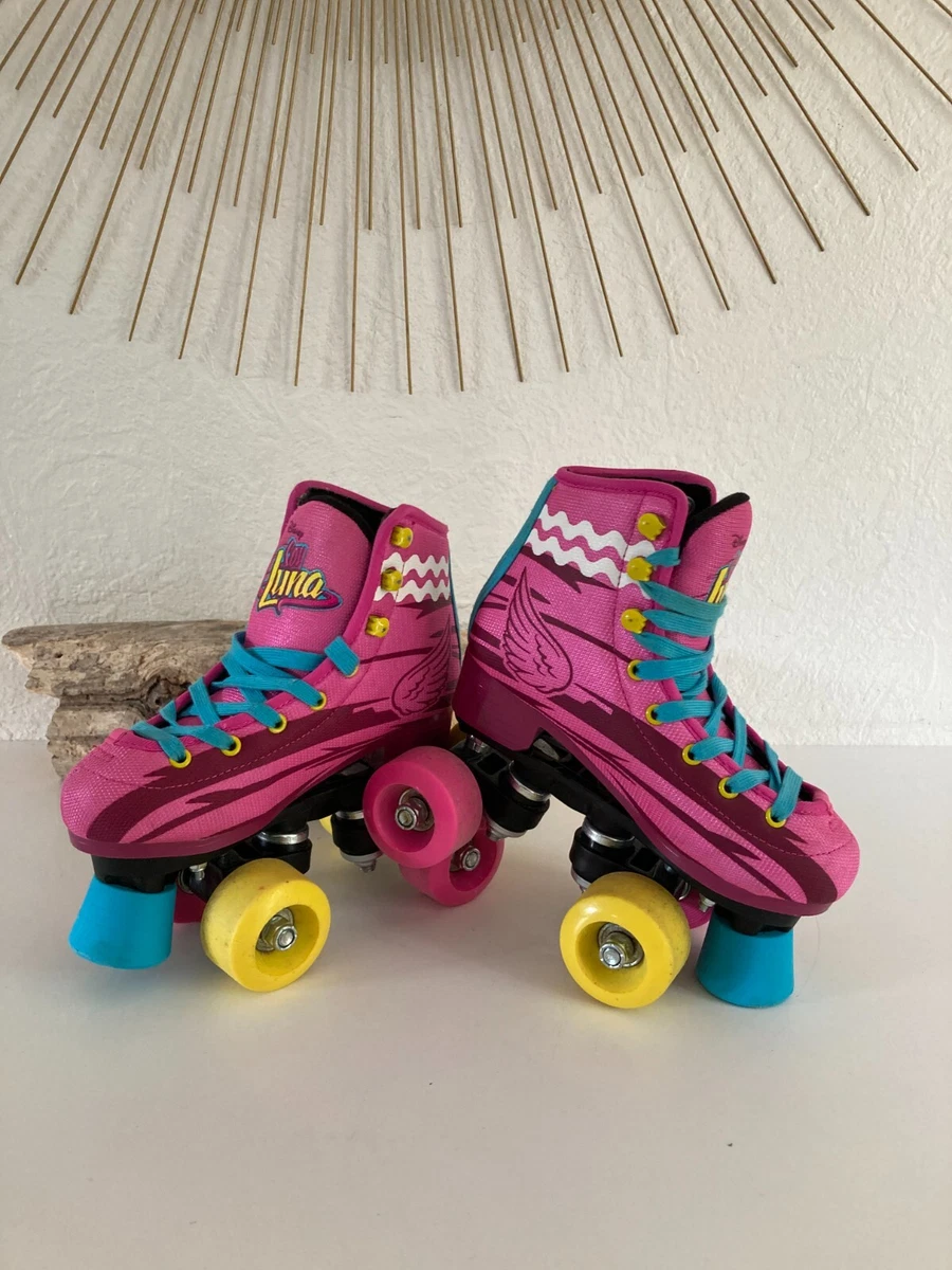 Pair of Disney Soy Luna Roulette Skate Rollers Size 30 31