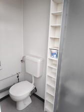 Toilettenbox, Fladafi, Metall, verzinkt, Maße 1,37x1,14x2,34, mit Waschbecken 