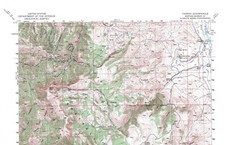 Varney Quadrangle Montana 1949 Topo Map USGS 15 Minute Topographic Shaded