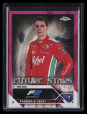 2023 Topps Chrome Formula 1 Frederik Vesti #70 Fuchsia Lava Refractor SN /250