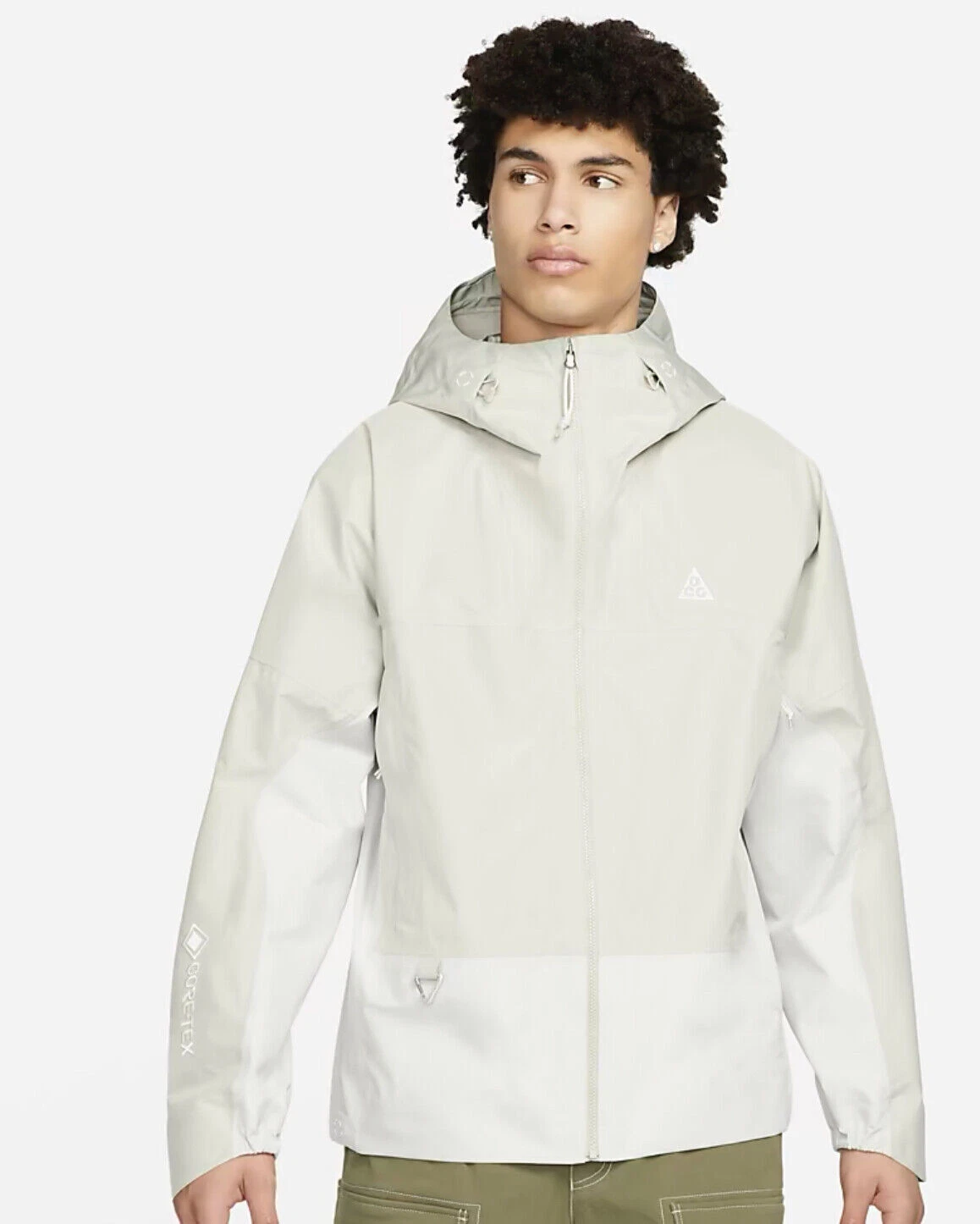 Nike Storm-Fit ADV ACG Chain of Craters Jacket Light Stone DB3559-145 Men Sz XL