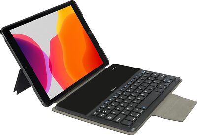 Gecko Tastatur Apple iPad 10,2 Cover QWERTY Schutzhülle Case Cover schwarz
