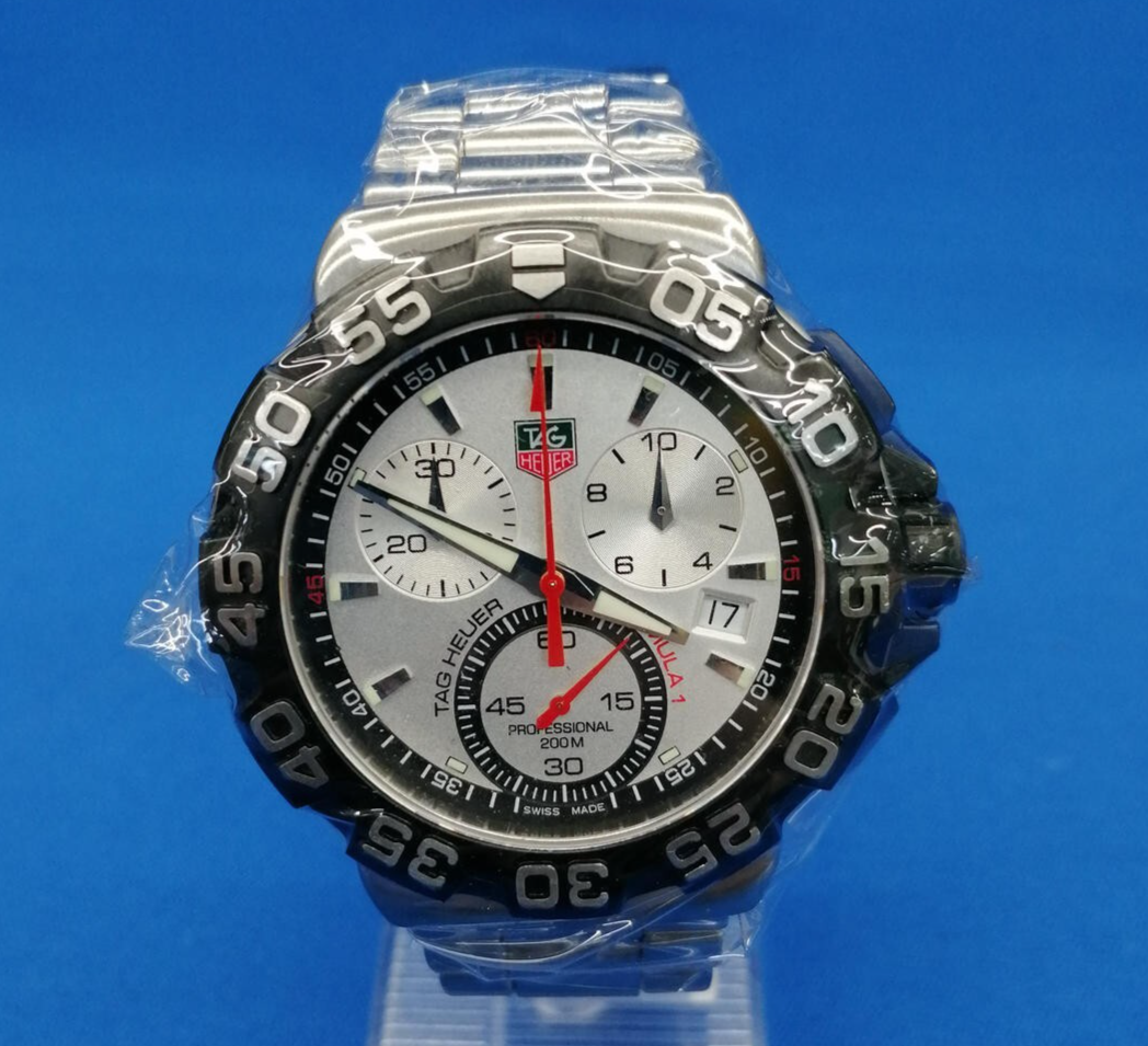 TAG HEUER Formula 1 CAH1111 Chronograph Date Silver Dial Quartz Men's from JP