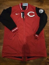 NWT RARE Cincinnati Reds NIKE Dugout Coat Authentic Collection MLB Mens L