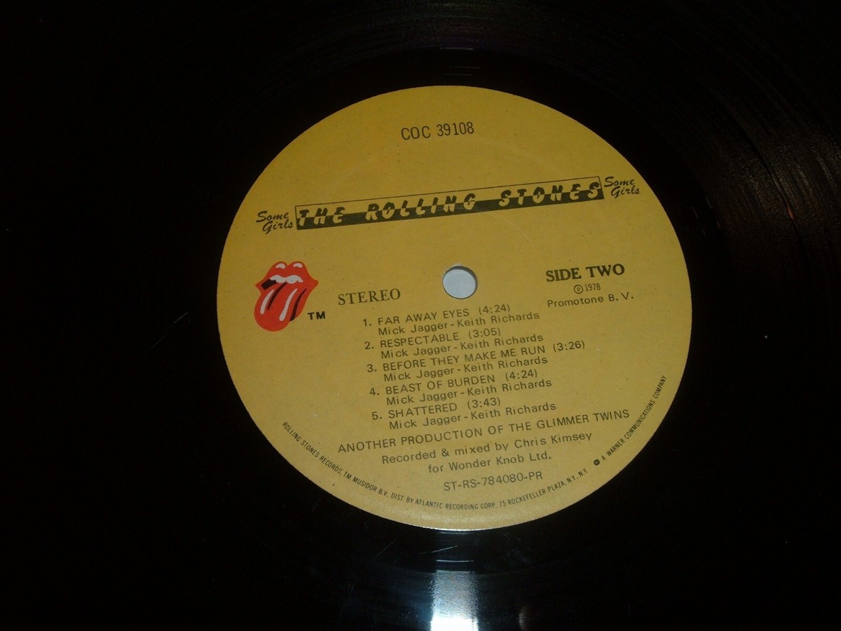The Rolling Stones - Some Girls Vintage Vinyl LP Record Album COC