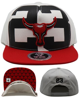 Chicago New Top Level Greatest 23 Jordan Bulls White Red Era Snapback Hat Cap