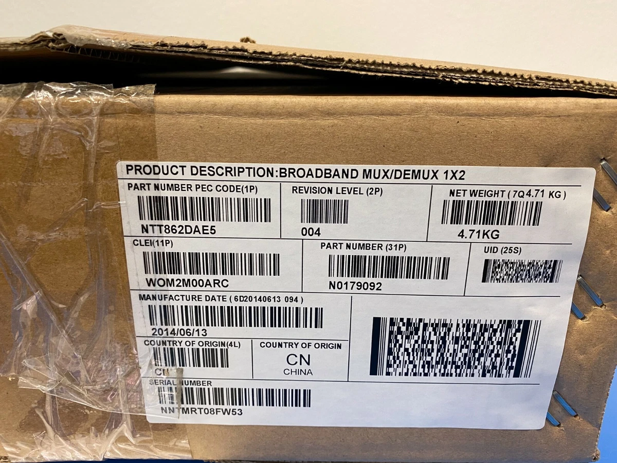 Ciena BMD2 Broadband Mux DEMUX 1x2 Module NTT862DAE5 | eBay