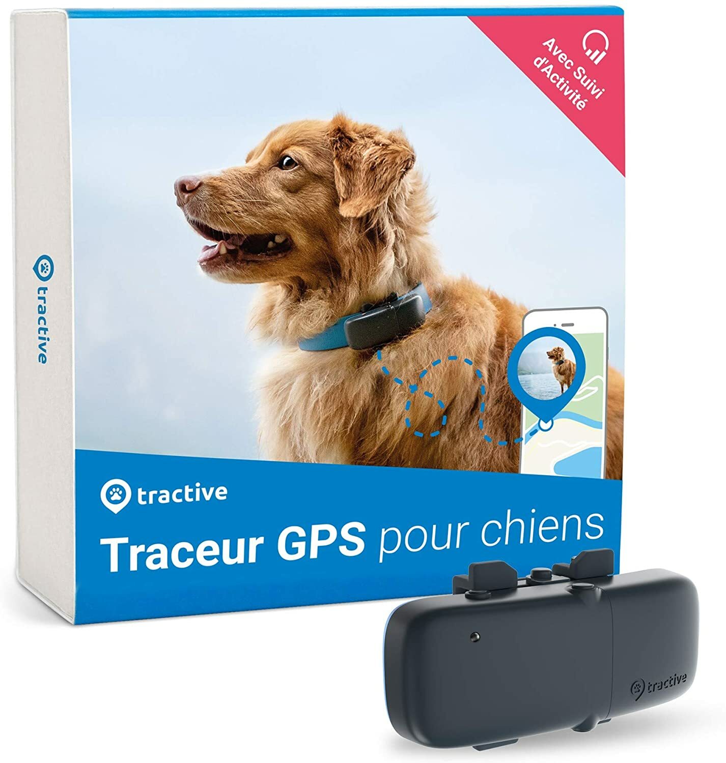 GPS pour chien anti-fugue : traceur étanche pour retrouver votre animal