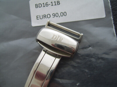 DANIEL JEANRICHARD 16mm FALTSCHLIEßE HERREN - NEU - EDELSTAHL - NR.: BD16-11B