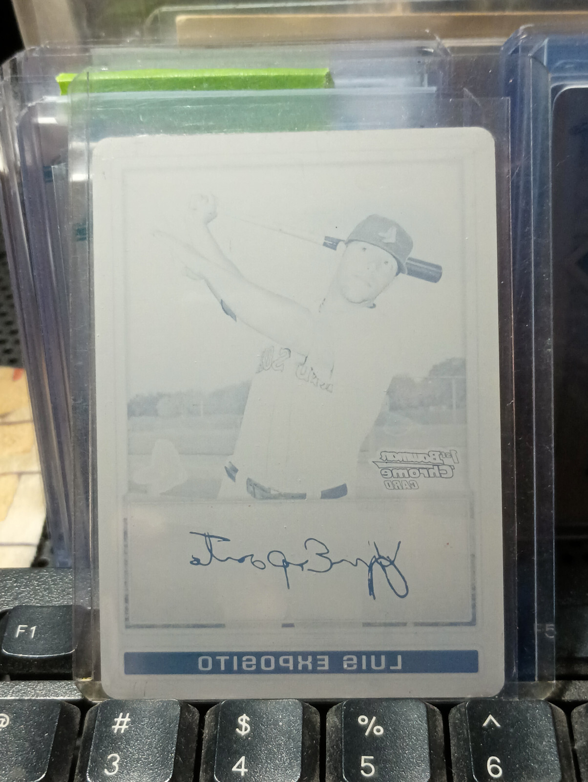 2009 Bowman Chrome Prospects Printing Plates Black BCP187 Luis