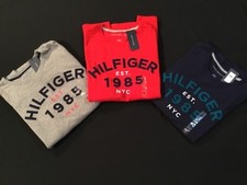 NWT Men TOMMY HILFIGER Long Sleeve T-Shirt Tee, Embroidered Logo