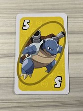 Blastoise # 5 Yellow Japanese Uno Deck Promo Rare Near Mint - Pokemon Card - NM