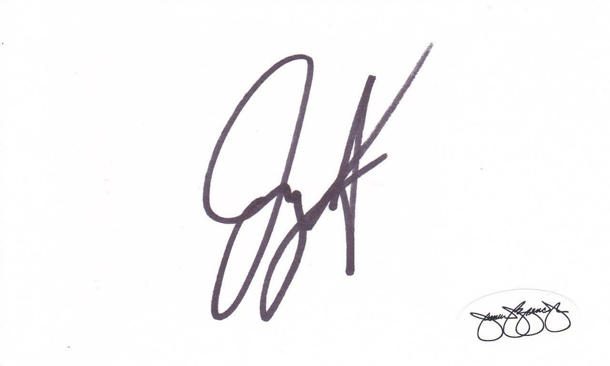 JOEY FATONE Signed 3x5 Index Card Singer/NSYNC JSA Sticker